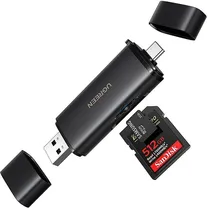 UGREEN 2-in-1 Sd/microsd/usb-c/usb-a/uhs-ii-speicherkartenleser – Schwarz