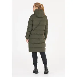 Whistler Steppmantel "Abella", Damen, Gr. 44, schwarz (dunkelgrün), 100% Polyester, unifarben, lang, ohne Ausschnitt, Mäntel Steppmantel, mit atmungsaktiver Eigenschaft