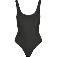 URBAN CLASSICS Ladies Shiny Rib Body - Schwarz