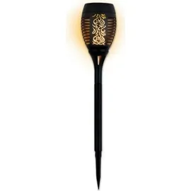 EasyMaxx Solar-Fackel 1,2V schwarz mit LED-Flammeneffekt