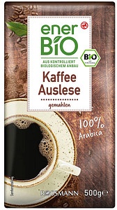 enerBiO Kaffee Auslese Bio-Kaffee, gemahlen Arabicabohnen 500,0 g