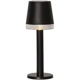 Star Trading - Tischlampe Parvus, Solar, Tischdekoration, Tischleuchte, Schwarz, Dämmerungssensor, Außenbereich, Warmweiß, 21 Cm