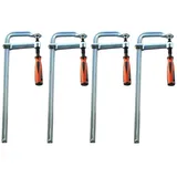 Vago-Tools 4 Stück Profi Ganzstahl Schraubzwinge 400 x 120 mm