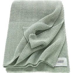 SCHÖNER WOHNEN-Kollektion Wohndecke »Melange«, Strickdecke mit Melange-Effekt, Kuscheldecke SCHÖNER WOHNEN-KOLLEKTION mint B/L: 130 cm x 170 cm