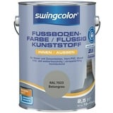 swingcolor 2in1 Flüssigkunststoff / Fußbodenfarbe RAL 7023 6151.D2,5.7023 (Betongrau, 2,5 l, Seidenmatt)