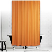 KS Handel 24 Textil DUSCHVORHANG ORANGE 240x200 INKL Ringe 240 x 200 cm! Shower Curtain ORANGE!