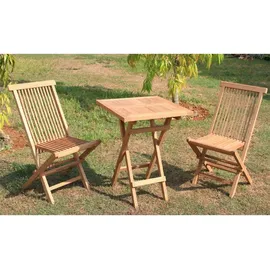 Mojawo Teakholz Set 3-tlg. Grau