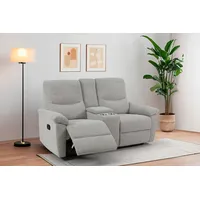 Home Affaire »ODILON, 2er-Kinosofa, TV-Sessel, Mulitmedia-Sofa, Struktur, USB A/C,« Relaxfunktion manuell u. elektrisch, Getränkehalter, Staufach