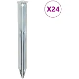 vidaXL Zeltheringe 24 Stk. 17 cm Ø20 mm Verzinkter Stahl