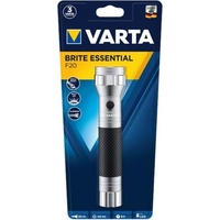 Varta LED Taschenlampe Brite Essential F20 40lm, exkl. 2x Batterie Baby C, Retail Blister