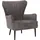 MCW Lounge-Sessel MCW-K37 Chenille 500 g/m2 72 x 71 x 70 cm Silber Retro