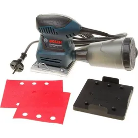 Bosch GSS 140-1 A ohne Akku + Staubbox inkl. Microfilter, 2x Schleifblatt, 1x Schleifplatte, Lochwerkzeug