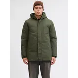 JACK & JONES Parka PARKA AW25 SN« mit Kapuze, grün