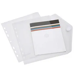 10 FolderSys Dokumententaschen DIN A5 transparent genarbt 0,20 mm