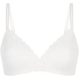 Hunkemöller Bügelloser BH "Vorgeformter BH ohne Bügel Lola", Damen, Gr. 75B, Cup B, weiß, 58% Polyamid, 25% Polyester, 17% Elasthan, BHs