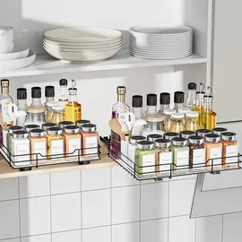 ZDDLOINP Gewürzregal Ausziehbar 0 x 0 x 0 cm Schwarz