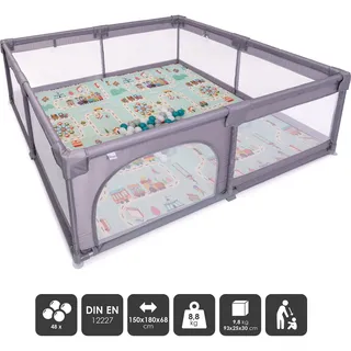 BabyGO Laufgitter Playpark (180 cm, 150 cm)