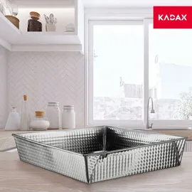 Kadax rechteckige Backform, 30.5x25.5 cm, Silber