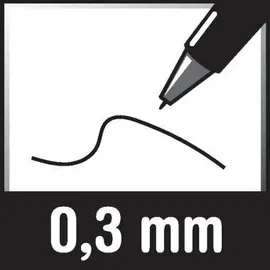 Pentel Kugelschreiber Hybrid GelGrip 0,3 mm 12 St.