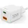 Hama Schnellladegerät, 1x USB-C, 1x USB-A, Mini-Ladegerät, PD, 30 W, Weiß (00139549)