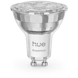 Philips Hue Essential smarte GU10 LED Lampe, Weiß und Farbig, 4,7 W, 2200K-6500K, dimmbar, funktioniert mit gängigen Smart-Home-Assistenten, 1er Pack