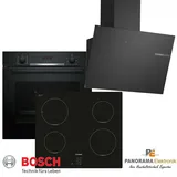 Bosch -Einbau Herdset Induktion -Backofen + Kochfeld + Dunstabzugshaube + Filter