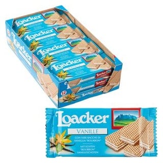 Loacker Waffeln Classic Vanille, je 45g, 12 Stück