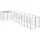 vidaXL Hundezwinger 2,2 m x 5,5 m x 1,1 m Stahl Silber
