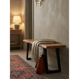 KADIMA DESIGN Sitzbank Akazie Beige 120 x 40 x 45,5 cm