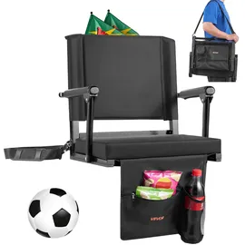 Vevor Stadionsitz Faltbar Schwarz
