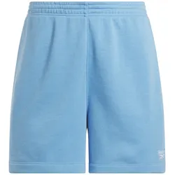 Sweatshorts REEBOK "REEBOK IDENTITY SL FT SHORT", Damen, Gr. L, N-Gr, recovery blau, Obermaterial: 70% Baumwolle, 30% Polyester, sportlich, Hosen