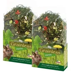 JR Farm Grainless Herbs Zwergkaninchen 3x400 g