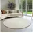 The CarPET Everest Kurzflorteppich Ø 200 cm Creme