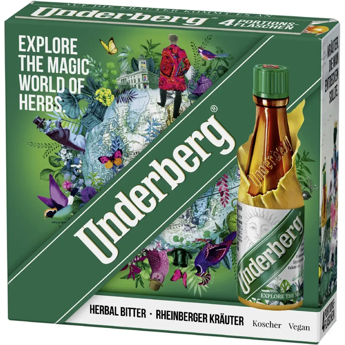 Underberg Rheinberger Kräuter Vegan 44% vol. 4x20 ml