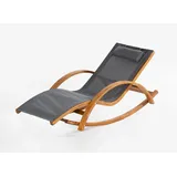 Gartenliege aus Holz, ca. 172 x 47 x 14 cm – Natur