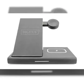 Digitus 3 in 1 Ladestation, faltbar schwarz - Schwarz