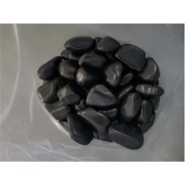 Aquagart Polierter Kiesel 60 kg Schwarz