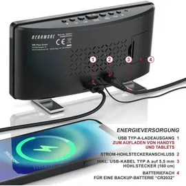 Bearware Radiowecker schwarz
