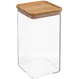 5five simply smart Vorratsdose quadratisch mit Bambusdeckel 1,5 l