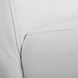 Mendler 4er-Set Esszimmerstuhl Stuhl Küchenstuhl Littau ~ Kunstleder, weiß matt, helle Beine