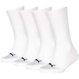 Puma KIDS LOGO BLOCK SOCK 4P Socken Weiß 31-34