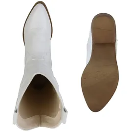 VAN HILL Damen Cowboystiefel in Weiss