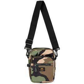 Alpha Industries Unisex Label Messenger Small 1L Tasche, Wdl Camo 65