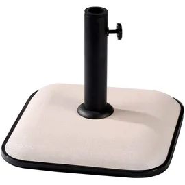marbueno summer Sonnenschirm-Basis Beton 35 x 35 x 5,2 cm Weiß