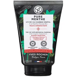 Yves Rocher Pure Menthe 3 in 1 Reinigung Peeling Mitesser Masken 125 ml 