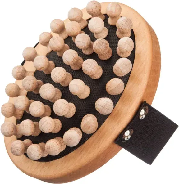 Kost Kamm Faszien-Massagebürste, Buche Holznoppen 13cm
