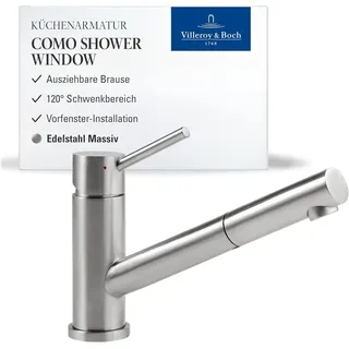 Villeroy & Boch Como Shower Window edelstahl massiv 925800LC