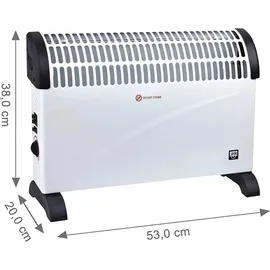 SHX SHX08TKV2000 2000 W Schwarz/Weiß
