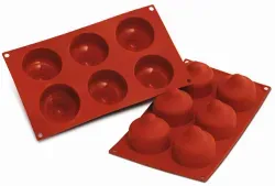 SCHNEIDER Silikon-Backform, Kuss, rot 115086 , Höhe: 66,5 mm, Ø 74 mm