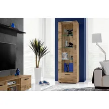 komodee Vitrine Alessandria Wotan/Wotan 60x192x42 cm